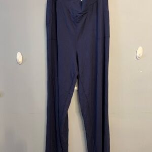 Brandis Navy Blue High-Waisted Pants